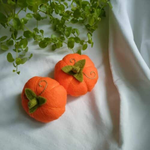 le kit des petites citrouilles à coudre soi-même pour l'automne